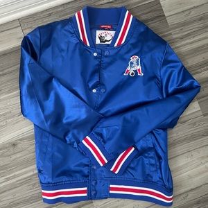 New England Patriots Satin Bomber Jacket
